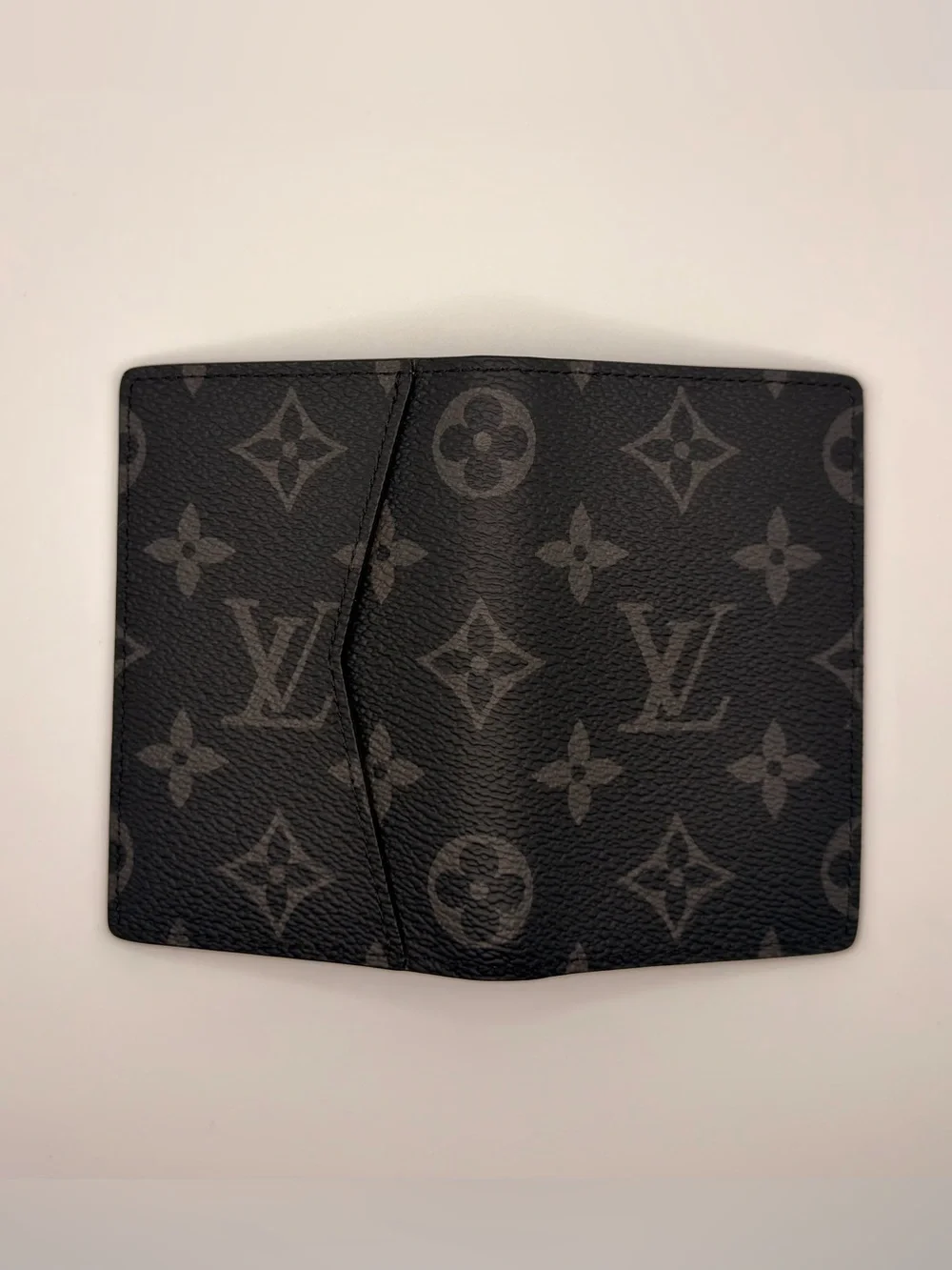 Louis Vuitton Monogram Eclipse Pocket Organizer — Black/Gray